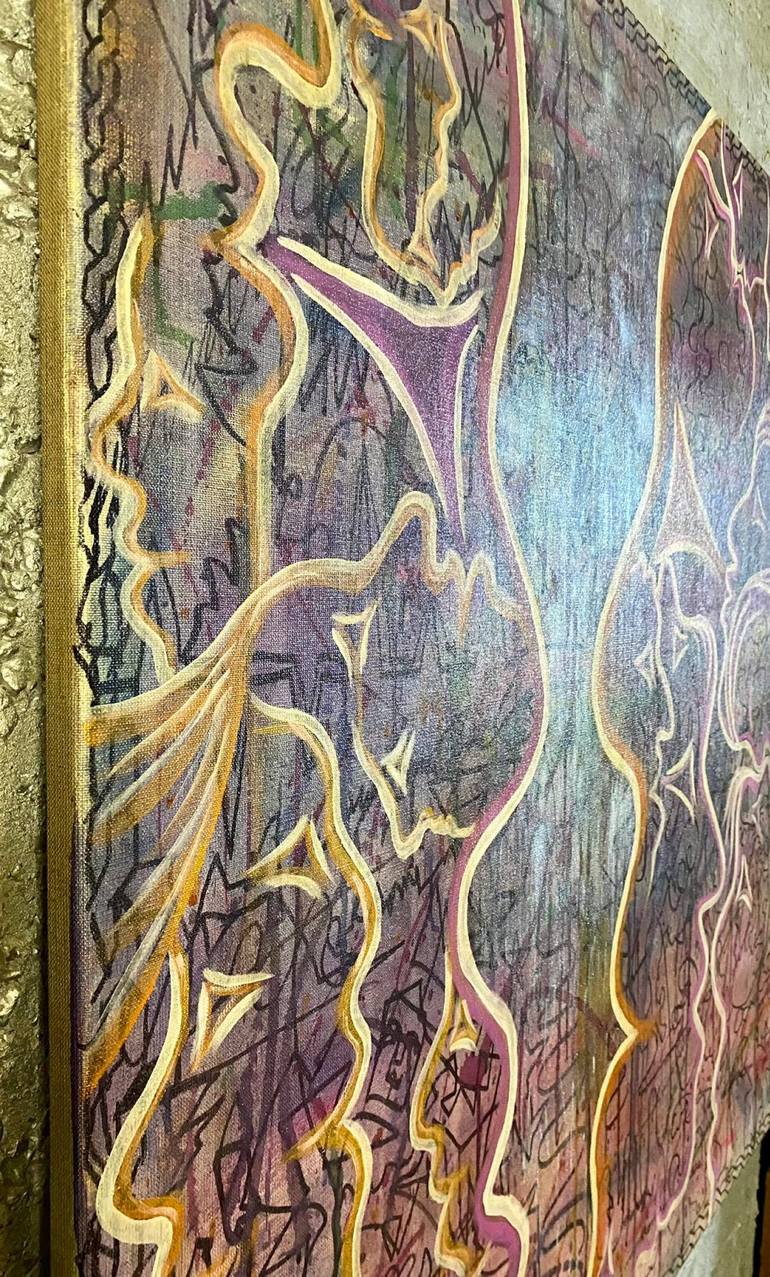 Original Abstract Expressionism Abstract Painting by Almisfita Art