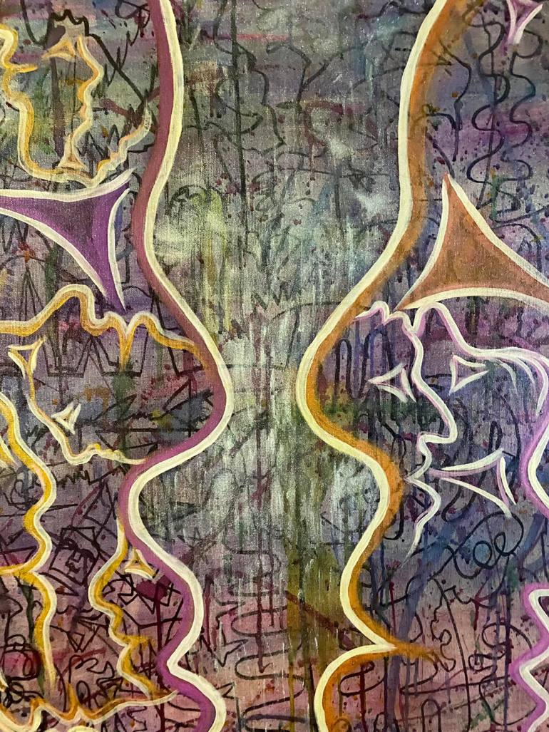 Original Abstract Expressionism Abstract Painting by Almisfita Art