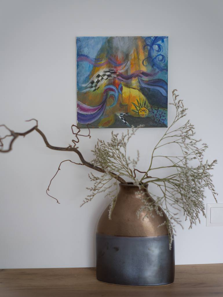 Original Surrealism Fantasy Painting by Oksana Dem-Art