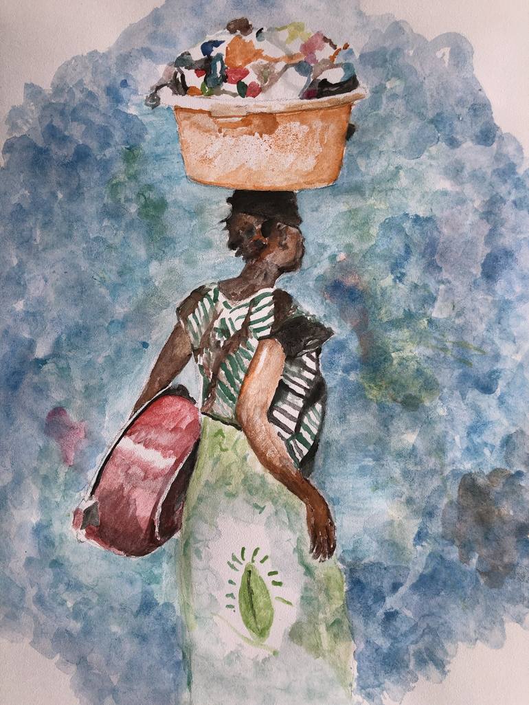 Original Abstract People Paintings by Oryiman Agbaka