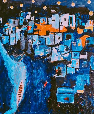 Original Abstract Expressionism Abstract Paintings by Oryiman Agbaka