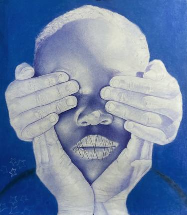 Original Abstract People Drawings by Oryiman Agbaka