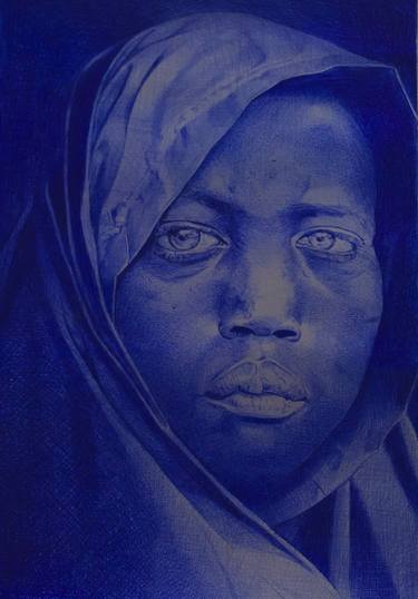 Original Photorealism Portrait Drawings by Oryiman Agbaka