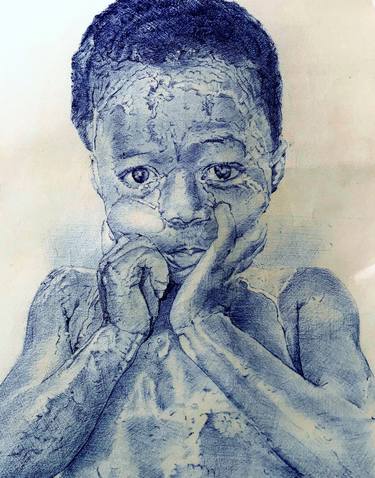 Original Expressionism Children Drawings by Oryiman Agbaka