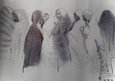 Original World Culture Drawings by Oryiman Agbaka