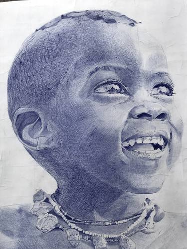 Original Photorealism People Drawings by Oryiman Agbaka