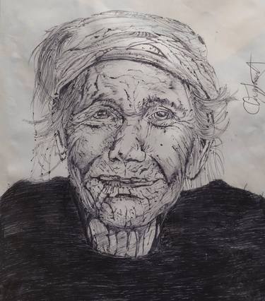 Original Impressionism People Drawings by Oryiman Agbaka