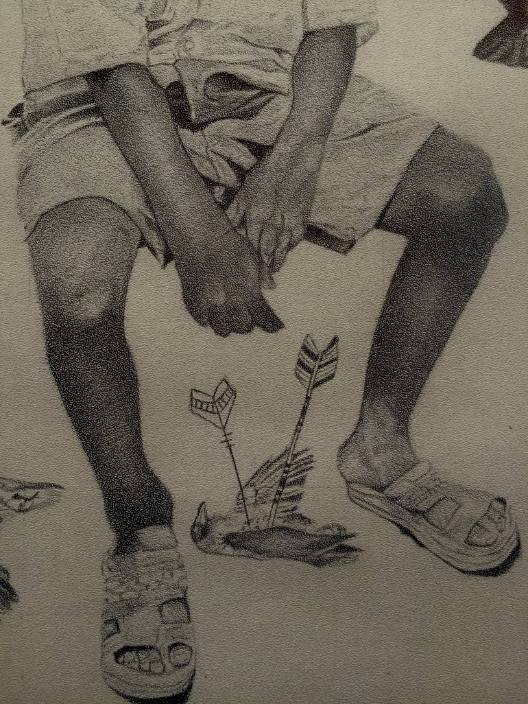 Original Impressionism Animal Drawing by Oryiman Agbaka