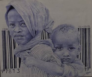 Original Realism People Drawings by Oryiman Agbaka