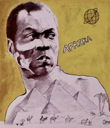 Original Abstract People Drawings by Oryiman Agbaka