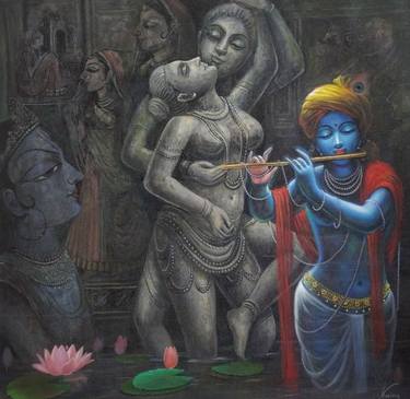 Power Of The Perfect Affection | Oil Painting By Hari Om Singh thumb