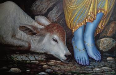 Original Surrealism Religion Paintings by Hari Om Singh