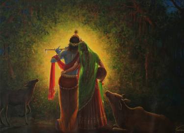 Original Fine Art Religion Paintings by Hari Om Singh