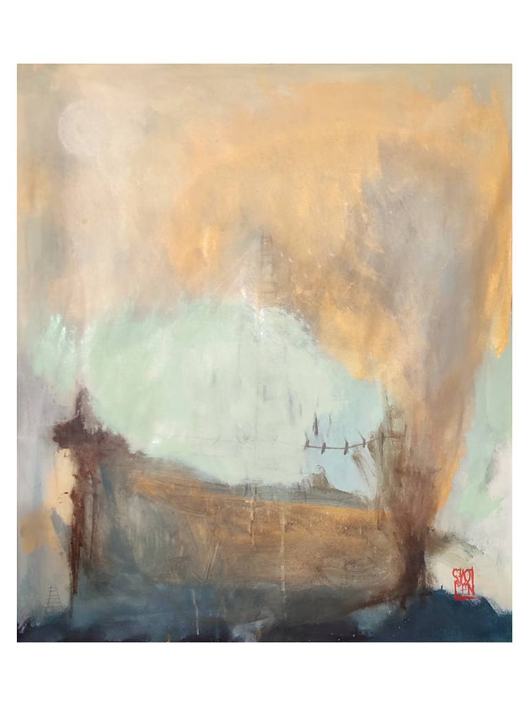 Original Expressionism Abstract Painting by Nita Loves