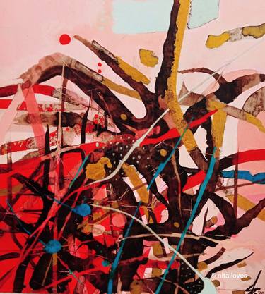Original Abstract Expressionism Celebrity Paintings by nita loves