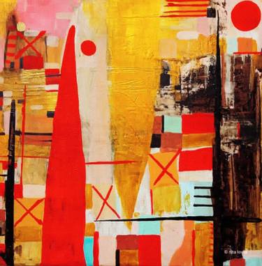 Original Abstract Expressionism Abstract Paintings by nita loves