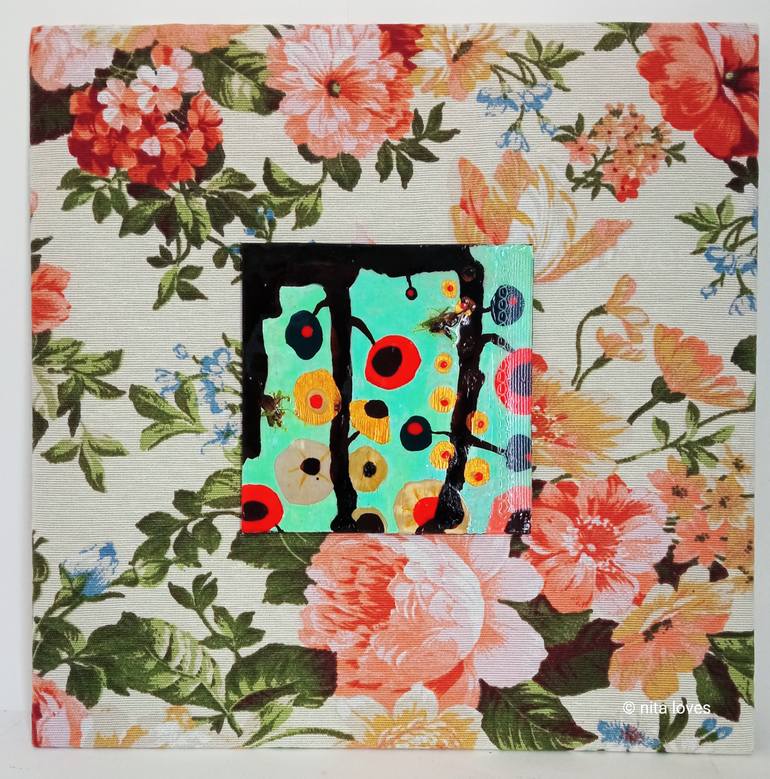 Original Art Deco Botanic Painting by Nita Loves