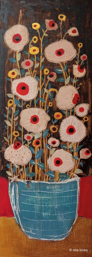 Original Floral Paintings by nita loves