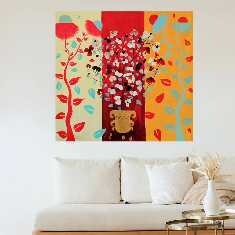 Original Floral Painting by nita loves