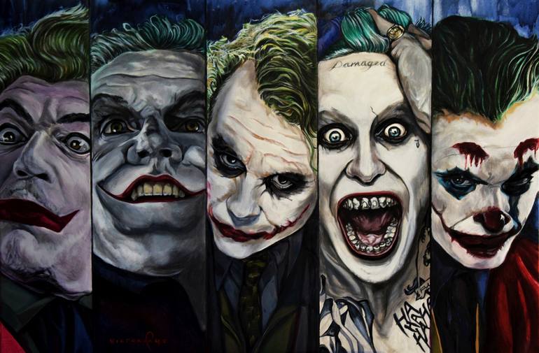Jokers Painting by Victoria Page | Saatchi Art