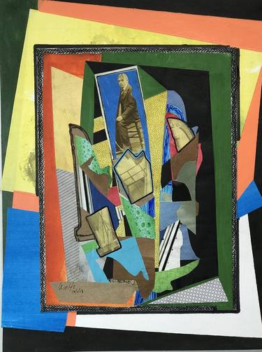 Original Cubism Fantasy Collage by Roberto Melfi