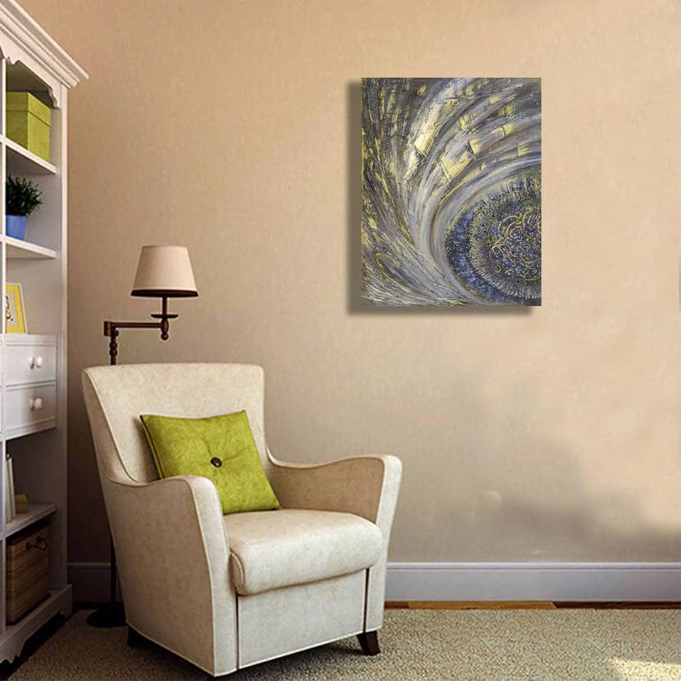 Original Fine Art Abstract Painting by Mary Bobson