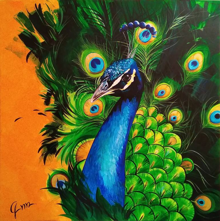 Peacock artwork deals