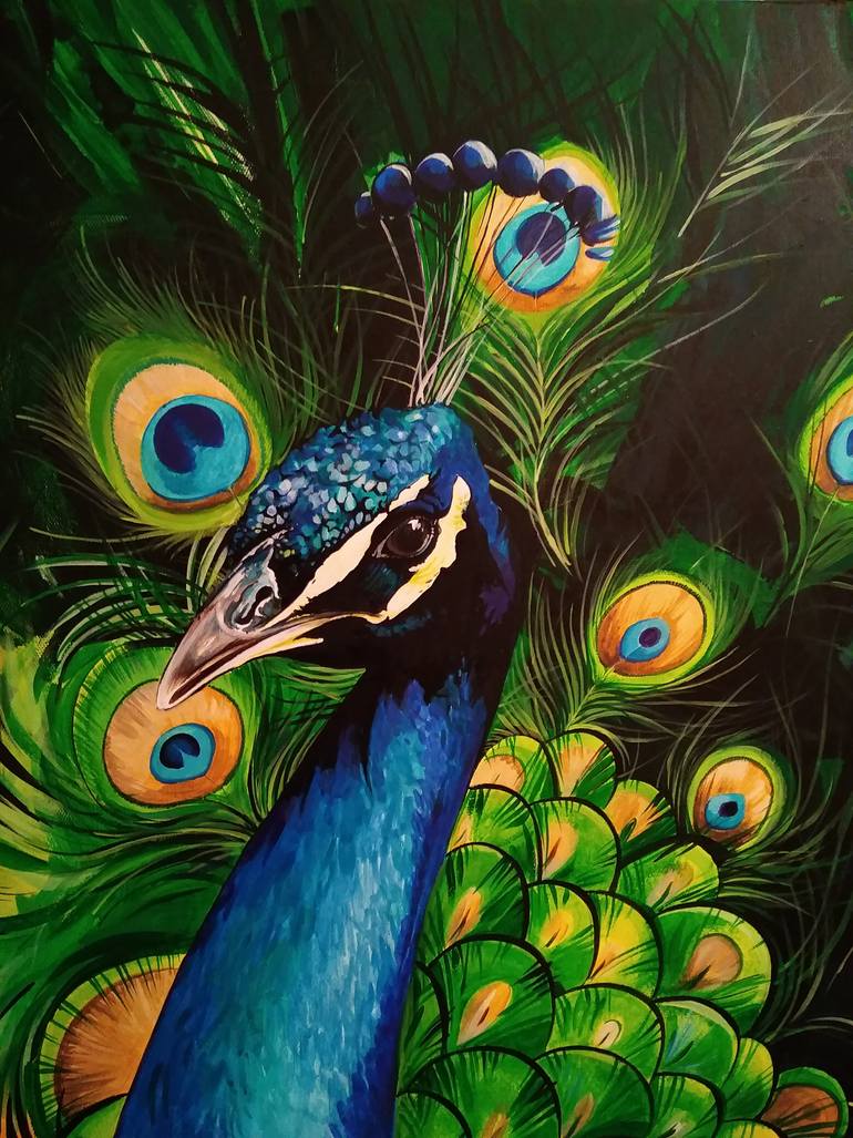 Original Abstract Animal Painting by Gor Hovhannisyan