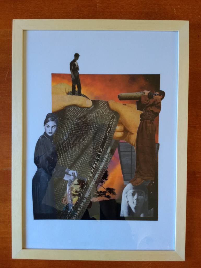 Original Conceptual Abstract Collage by Aquiles Ducet