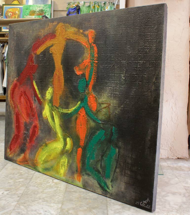 Original Expressionism Love Painting by Jorge Berlato