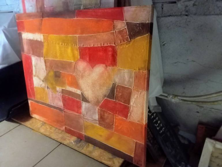 Original Abstract Love Painting by Jorge Berlato