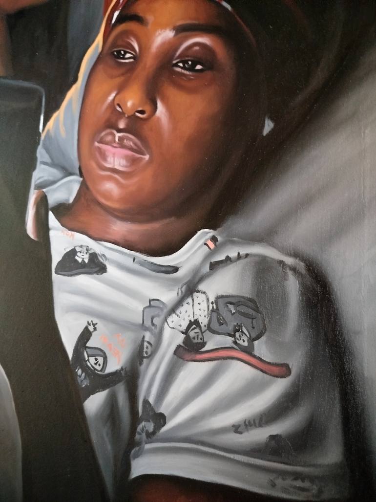 Original Realism Women Painting by Idorenyin Umana