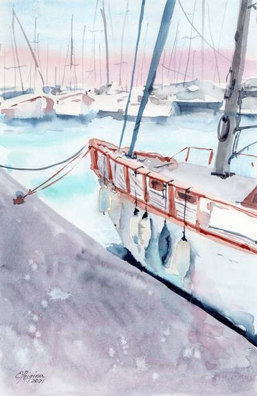 Print of Ship Paintings by Elena Poigina