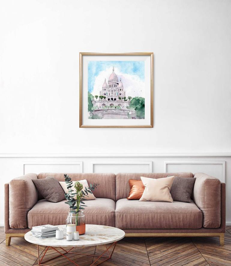 Original Impressionism Architecture Painting by Elena Poigina