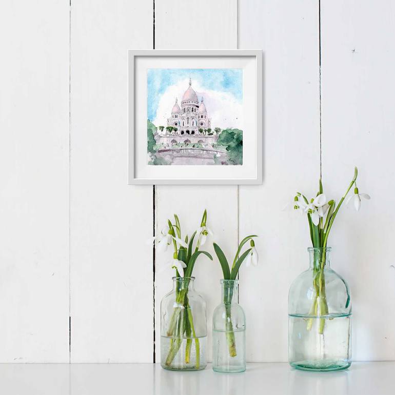 Original Impressionism Architecture Painting by Elena Poigina