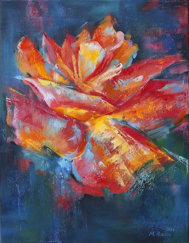 Original Expressionism Floral Paintings by Mariana Baciu