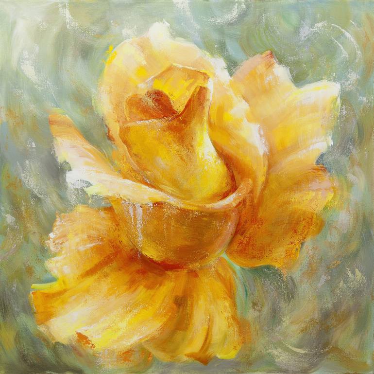 Original Contemporary Floral Paintings by Mariana Baciu