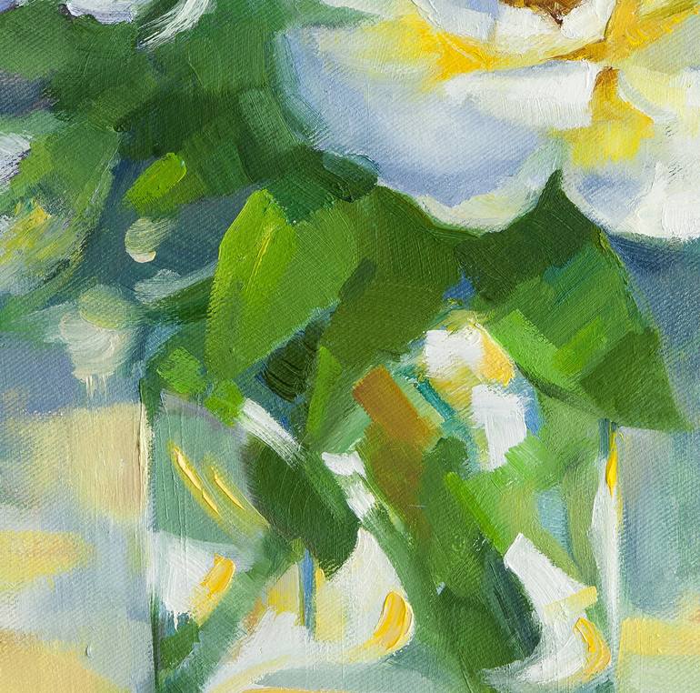Original Impressionism Floral Painting by Mariana Baciu