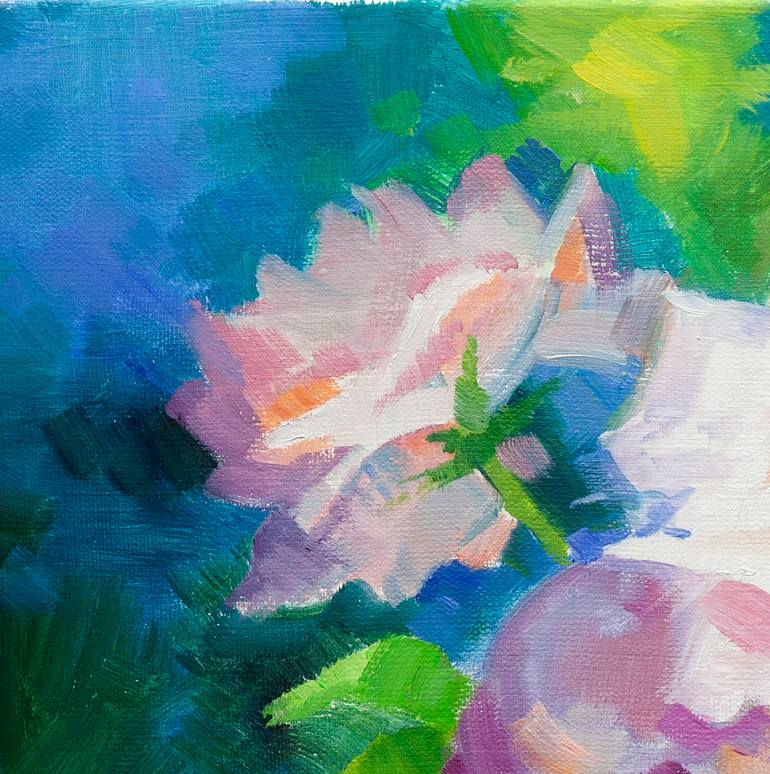 Original Contemporary Floral Painting by Mariana Baciu
