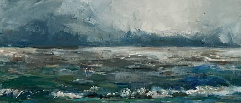 Original Expressionism Landscape Painting by Alena Pak