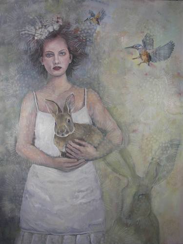 Saatchi Art Artist Susan Silvester; Paintings, “Lady in White” #art