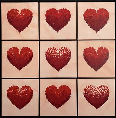 Red Hearts painting thumb