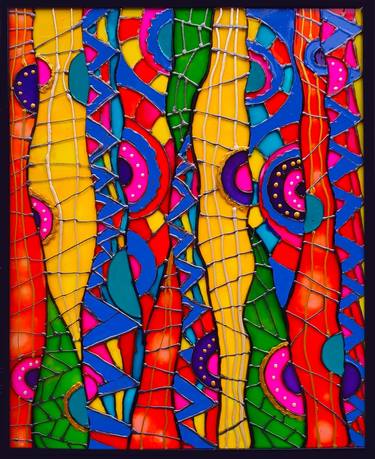 Original Abstract Expressionism Abstract Mixed Media by Tatsiana Saleh