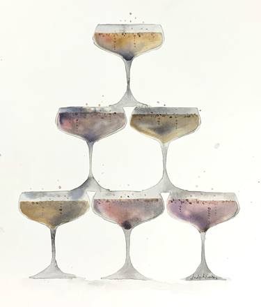 Original Figurative Food & Drink Painting by Bridget Davies Art