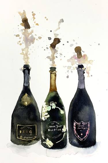 Original Modern Food & Drink Paintings by Bridget Davies Art