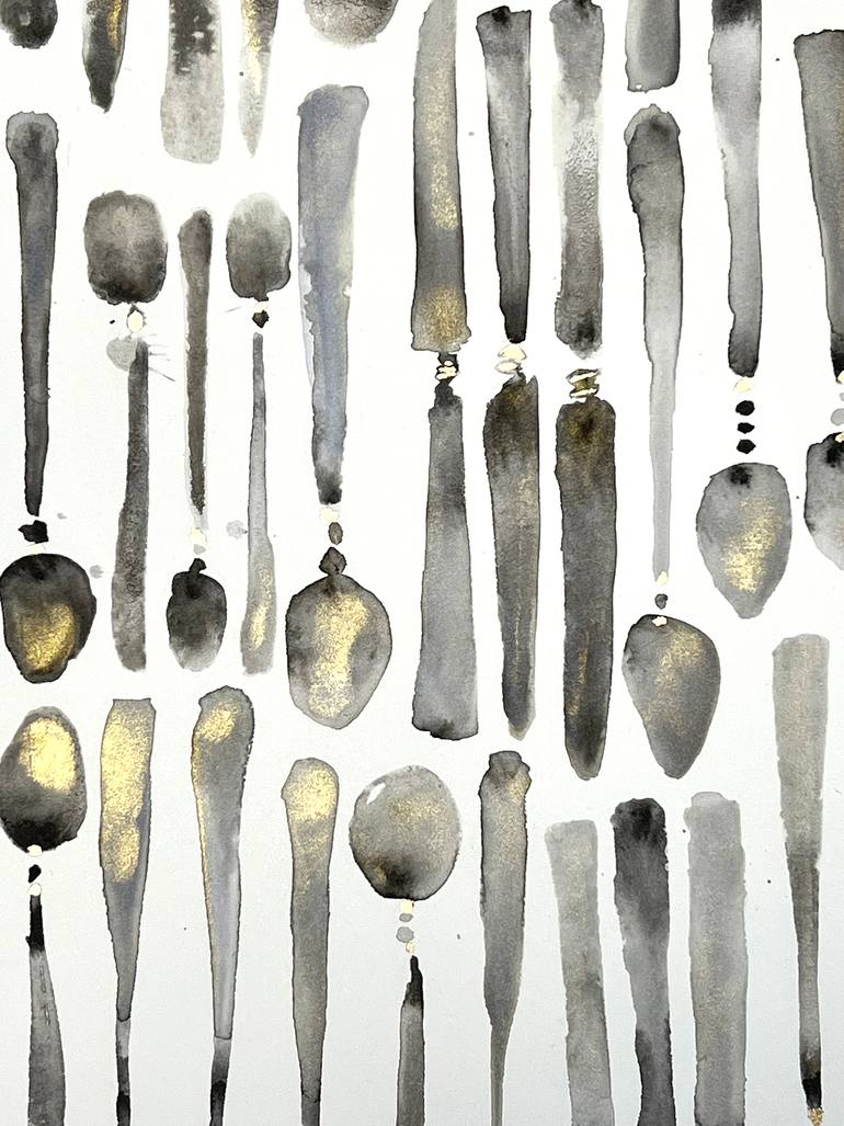 Original Black & White Food & Drink Painting by Bridget Davies Art