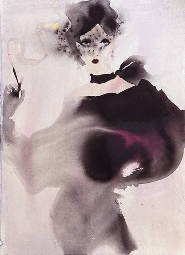 Original Figurative Fashion Painting by Bridget Davies Art
