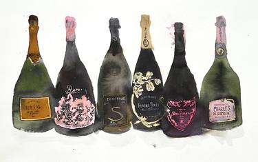 Original Illustration Food & Drink Painting by Bridget Davies Art