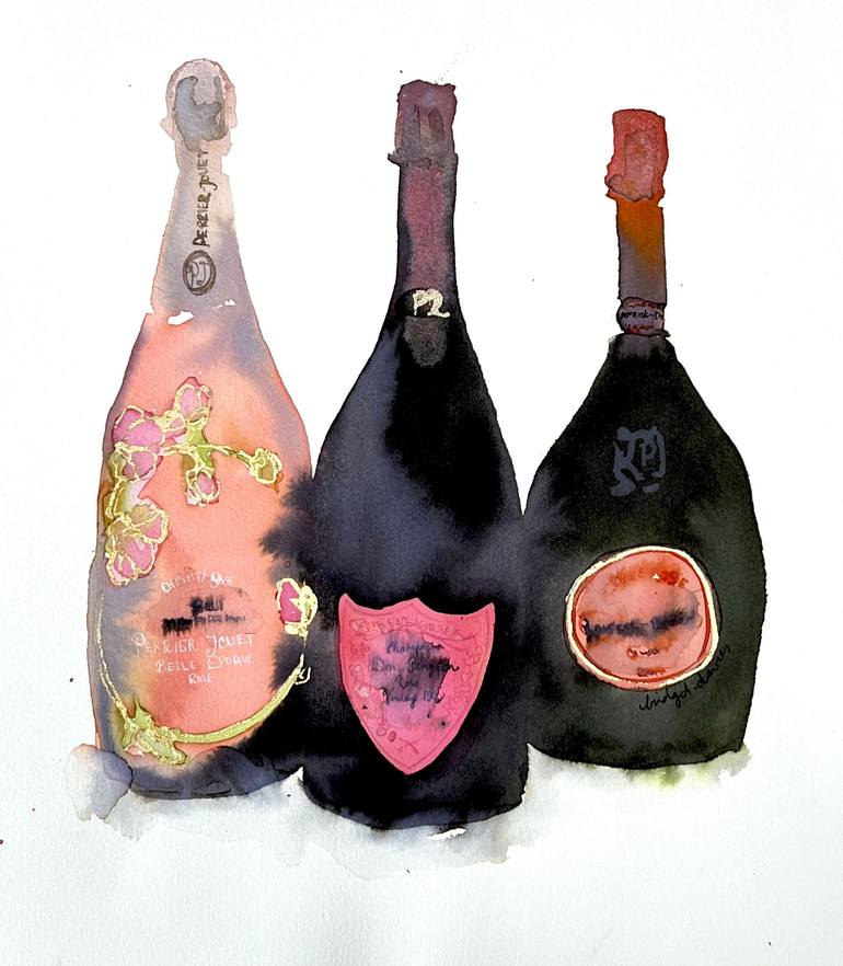 Original Figurative Food & Drink Paintings by Bridget Davies Art