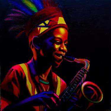 Original Baroque Music Paintings by Awosola Michael Angello